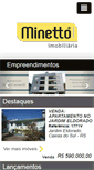 Mobile Screenshot of imobiliariaminetto.com.br