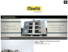 Tablet Screenshot of imobiliariaminetto.com.br